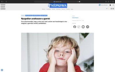 Népszava unatkozó gyerek