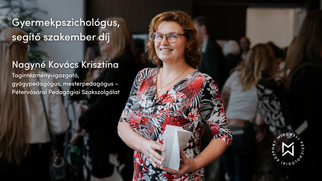 "Mindwell MentalCare Awards" 2026 díj pszichológus díj Nagyné Kovács Krisztina