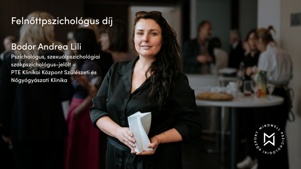 "Mindwell MentalCare Awards" 2026 díj pszichológus díj Bodor Andrea Lili
