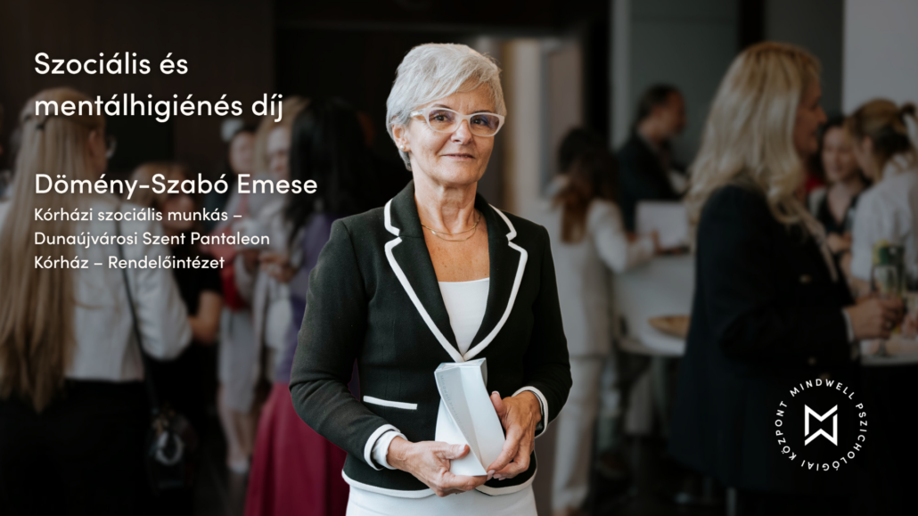 "Mindwell MentalCare Awards" 2026 díj pszichológus díj Dömény-Szabó Emese